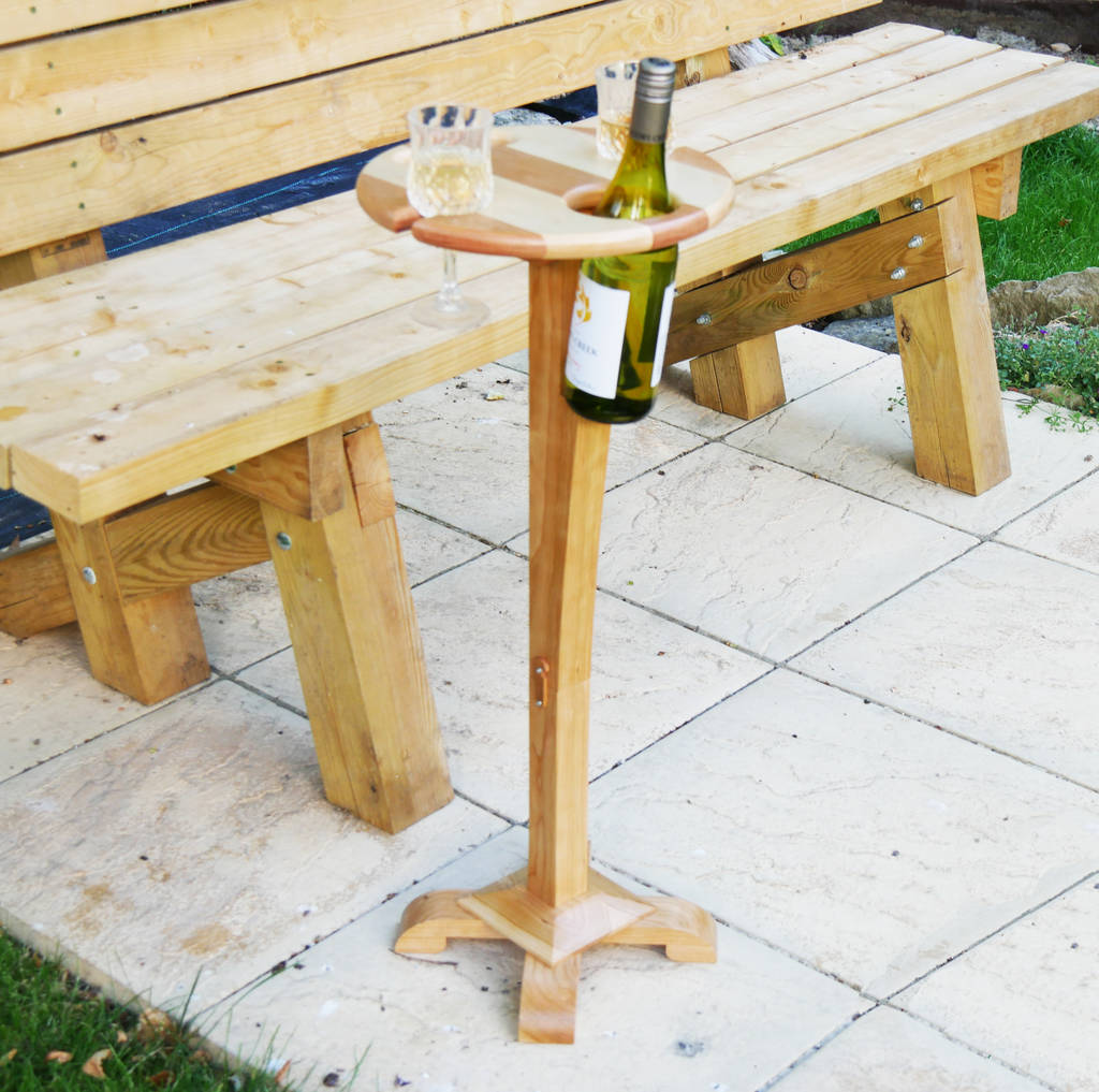 Wine Picnic Table With A Base By Cairn Wood Design | notonthehighstreet.com