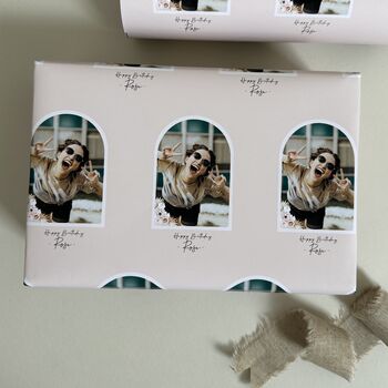 Personalised Photo Arch Wrapping Paper, 3 of 3