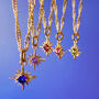 Petite Birthstone Star Necklace, thumbnail 3 of 9