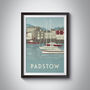 Padstow Cornwall Travel Poster Art Print, thumbnail 1 of 8