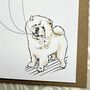 Chow Chow Happy Valentine's Card, thumbnail 3 of 6