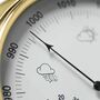 Brass Barometer / Weather Station And English Oak Mount, thumbnail 5 of 11