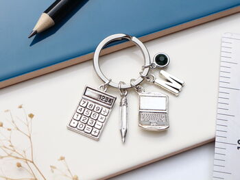 Accountant Personalised Keyring Banker Gift, 3 of 11