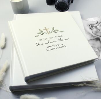 Personalised Square Religious Photo Album, 2 of 5