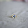 Forget Me Not 24ct Gold Plated Adjustable Ring, thumbnail 1 of 5