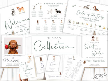 Wedding Seating Plan Cards Dogs, 10 of 10