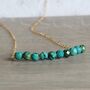 December Birthstone Real Turquoise Necklace, thumbnail 3 of 7