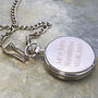 Personalised Silver Plated Dual Side Pocket Watch, thumbnail 8 of 9