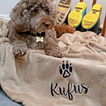 Personalised Luxury Snuggle Dog Blanket, 5 of 12