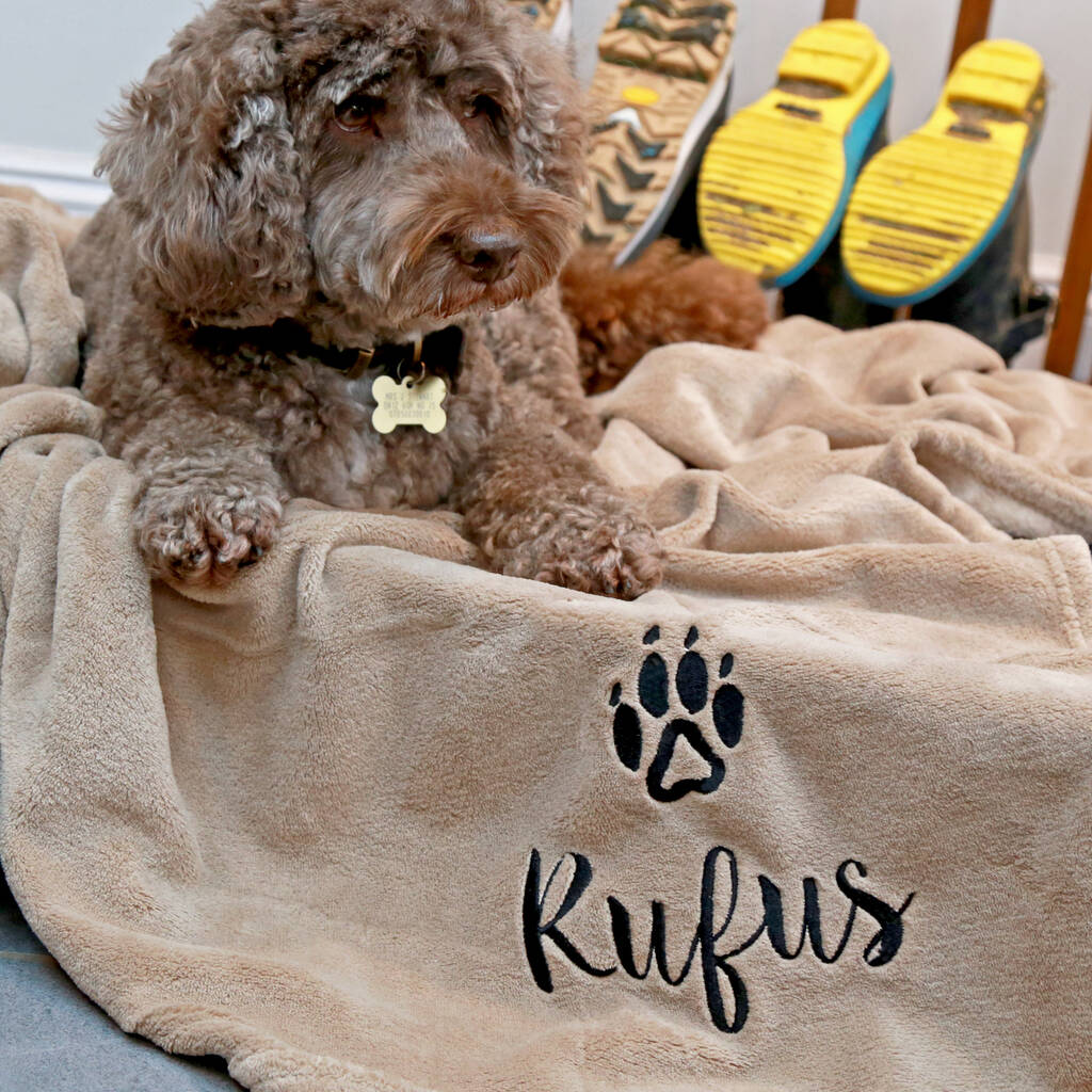 Personalised Luxury Snuggle Dog Blanket, 1 of 12
