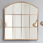 Large Gold Arch Window Mirror, thumbnail 3 of 3