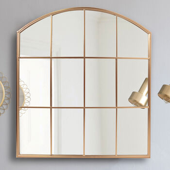 Large Gold Arch Window Mirror, 3 of 3