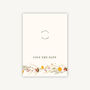 Wildflowers Wooden Magnet Save The Date, thumbnail 2 of 6