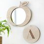 Personalised Wooden Apple Frame Mirror, thumbnail 3 of 5