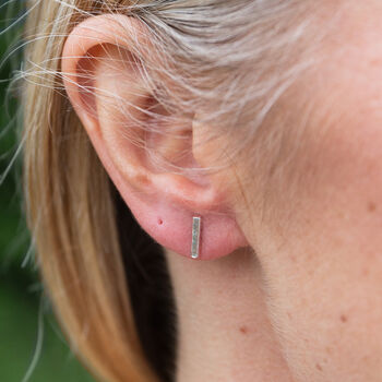 Sterling Silver Mini Stick Studs, 3 of 4