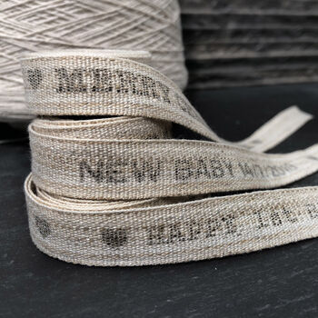 Personalised Vintage Printed Linen Ribbon, 3 of 4