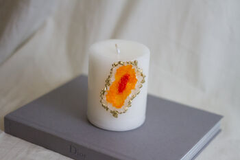 Citrine Orange Geode Candle, 2 of 5
