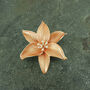 Lily Orange Tiger Lily Flower Brooch, thumbnail 2 of 3