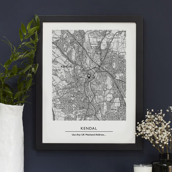 Favourite UK Location Map Print Custom Made, 11 of 12