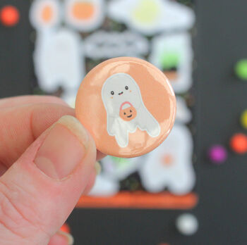 Halloween Button Badges, Pack Of Four, 5 of 9