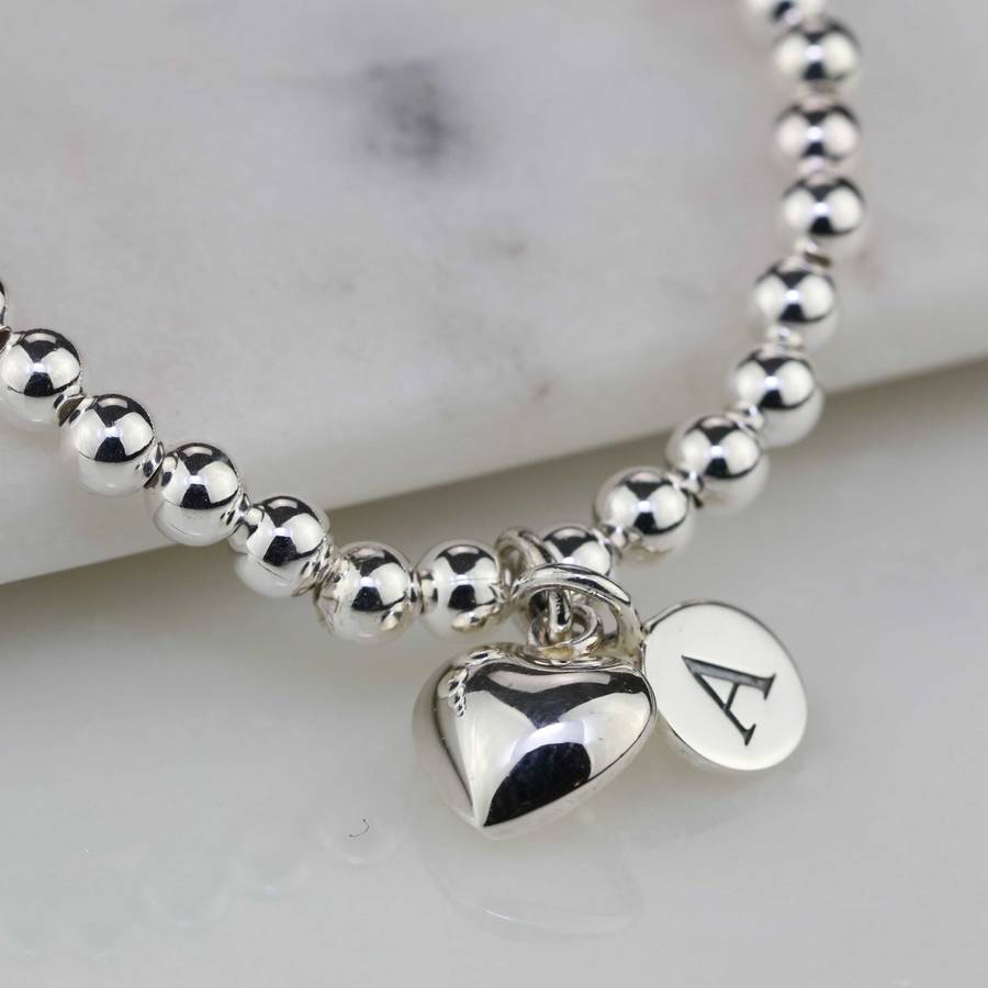 Personalised Children's Silver Heart Bracelet, 1 of 4