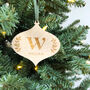 Personalised Initial Monogram Christmas Tree Decoration, thumbnail 1 of 3