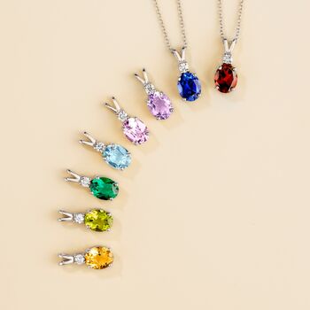 Citrine Pendant Necklace In Sterling Silver And Gold, 7 of 11