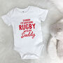 Watching Sport With Daddy Personalised Sports Babygrow, thumbnail 5 of 11