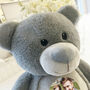 Personalised Photo Record A Voice Keepsake Memory Bear Grey, thumbnail 3 of 9