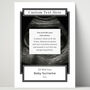 Our Little Miracle Baby Scan Photo Print Personalised New Baby Gift, thumbnail 2 of 5