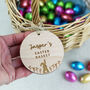 Personalised Engraved Cute Easter Basket Gift Tag, thumbnail 2 of 4