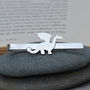 Dragon Tie Clip In Sterling Silver, thumbnail 3 of 4