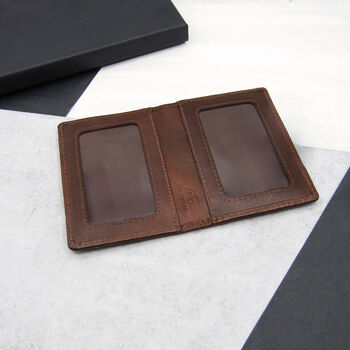 Personalised Leather Rfid Travel Card Holder, 5 of 7