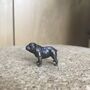 Miniature Bronze English Bull Dog Sculpture, thumbnail 5 of 8