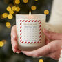 Advent Calendar Candle Christmas Candy Cane Stripe, thumbnail 1 of 10
