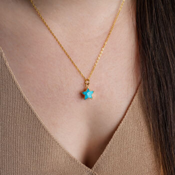 Turquoise Star Necklace, 3 of 11