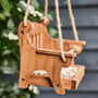 Personalised Garden Swing Hanging Bird Feeder, thumbnail 7 of 9