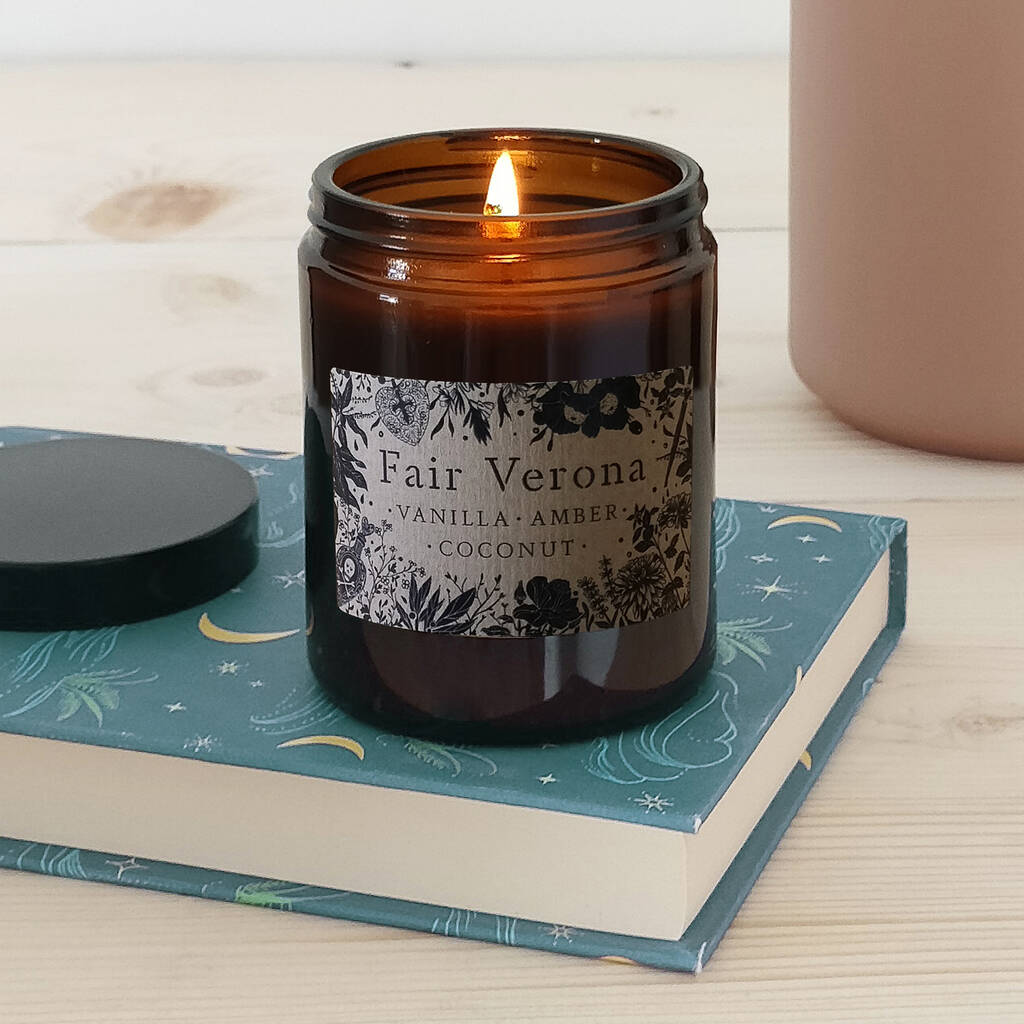 Fair Verona Literary Candle By Bookishly