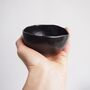 Handmade Black Satin Ceramic Tea Bowl / Ring Dish, thumbnail 1 of 7