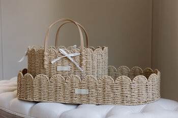 Scallop Edge Baby Changing Basket, 5 of 6