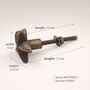 Vintage Brass Star Fish Drawer Knob, thumbnail 4 of 8