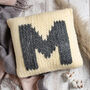 Monogram Cushion Cover Knitting Kit, thumbnail 1 of 6