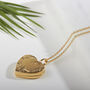 Personalised 18 K Gold Plated Heart Locket With Scroll, thumbnail 1 of 7