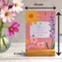 2026 Desk Calendar With Flower Illustrations, thumbnail 5 of 5