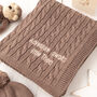 Personalised Baby Luxury Cable Blanket, thumbnail 6 of 12