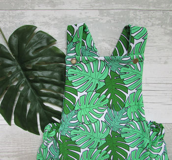 Tropical Print Summer Baby Bubble Romper, 6 of 8