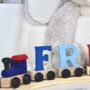 Personalised Bright Coloured Wooden Train, thumbnail 4 of 8