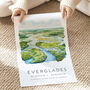 Travel Landmark Poster Of Florida Everglades, thumbnail 3 of 7