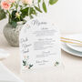 Personalised Floral Freestanding Acrylic Menu Sign, thumbnail 1 of 2