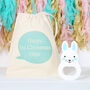 Bunny Rabbit Teether With Personalised Gift Bag, thumbnail 1 of 4